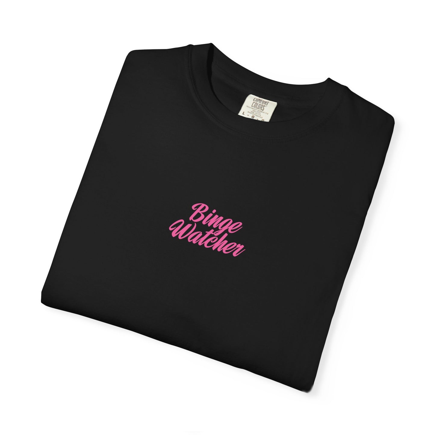 Binge Watcher Graphic Shirt – Pink Retro Television Aesthetic
