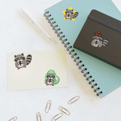Raccoon's Got Talent Sticker Sheet Vol 2 | Funny Trash Panda Costume Decal Pack