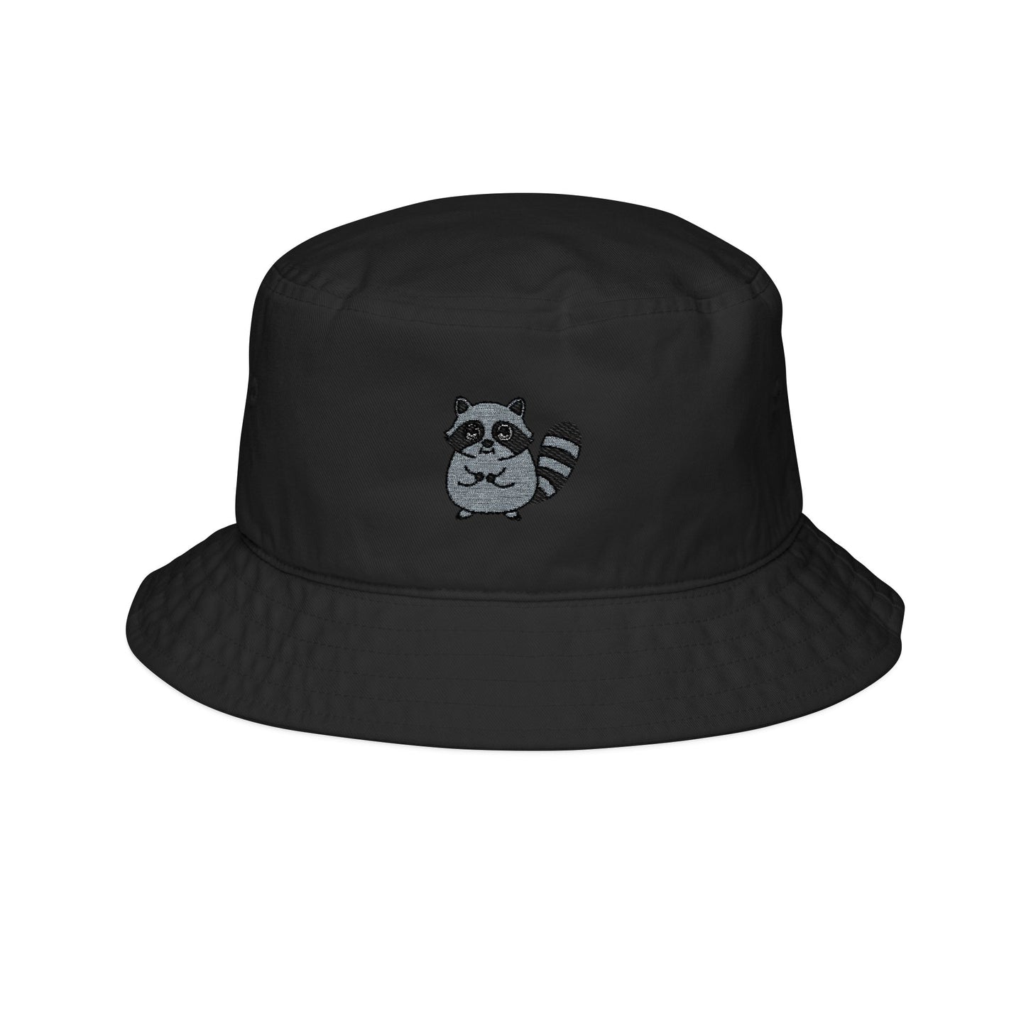 Chaos Raccoon Embroidered Bucket Hat | Funny Trash Panda Streetwear Hat