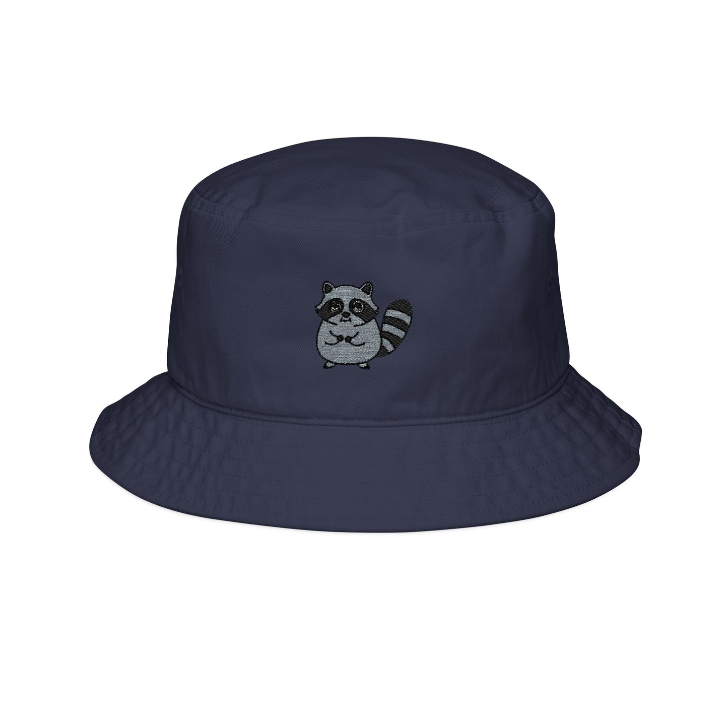 Chaos Raccoon Embroidered Bucket Hat | Funny Trash Panda Streetwear Hat