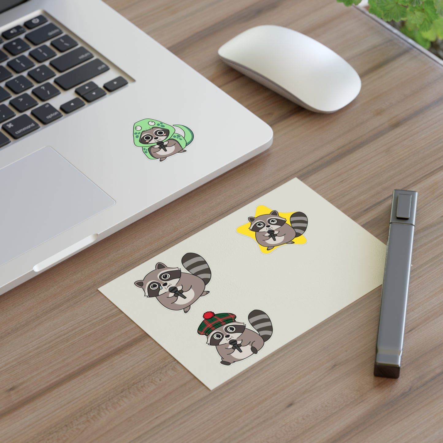 Raccoon's Got Talent Sticker Sheet Vol 2 | Funny Trash Panda Costume Decal Pack