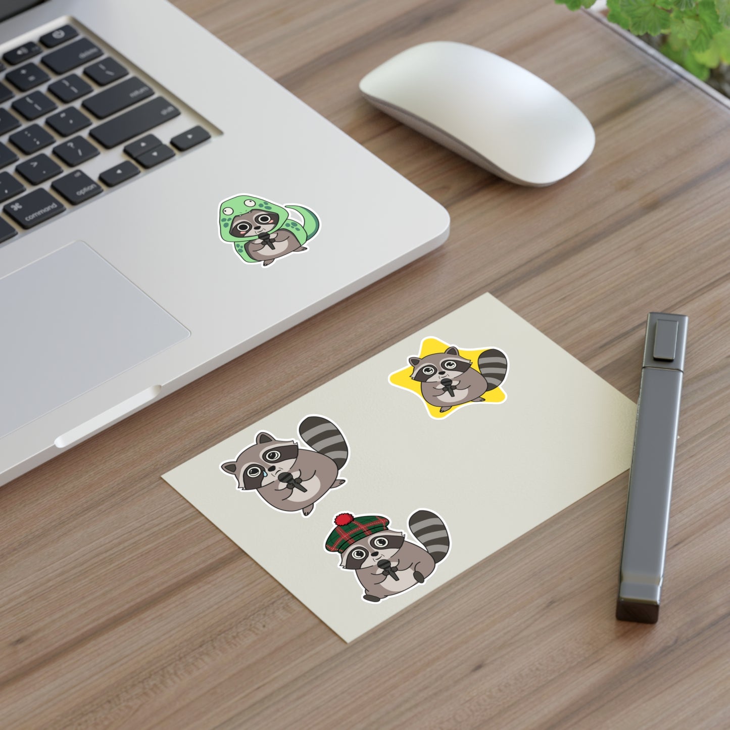 Raccoon's Got Talent Sticker Sheet Vol 2 | Funny Trash Panda Costume Decal Pack