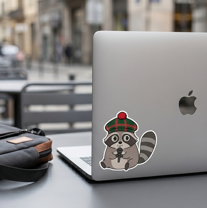 Raccoon's Got Talent Sticker Sheet Vol 2 | Funny Trash Panda Costume Decal Pack