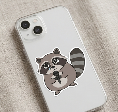 Raccoon's Got Talent Sticker Sheet Vol 2 | Funny Trash Panda Costume Decal Pack